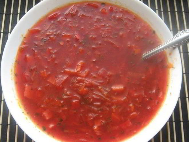 Рецепт борща диетического вегетарианского