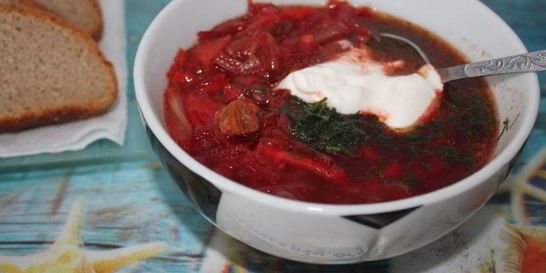 Борщ из говядины