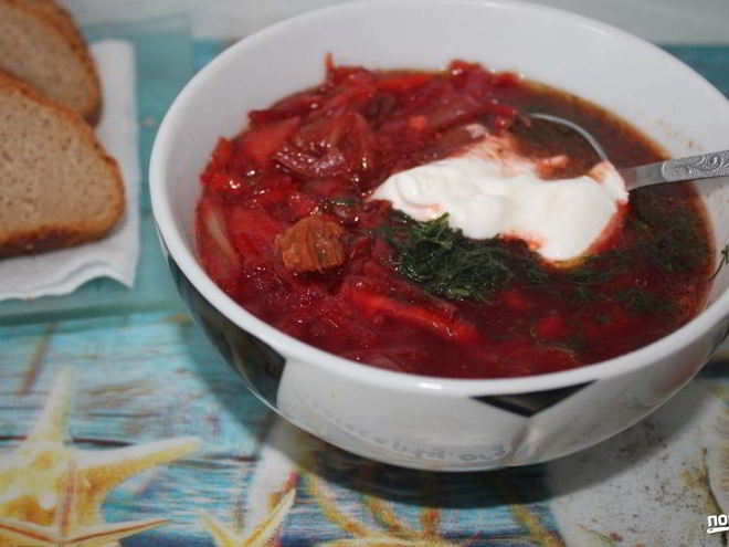 Рецепт борща из говядины