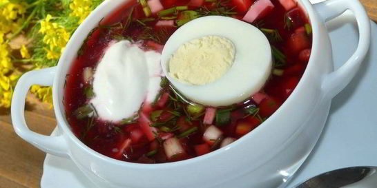 Борщ из маринованной свеклы