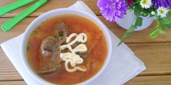 Борщ из утки