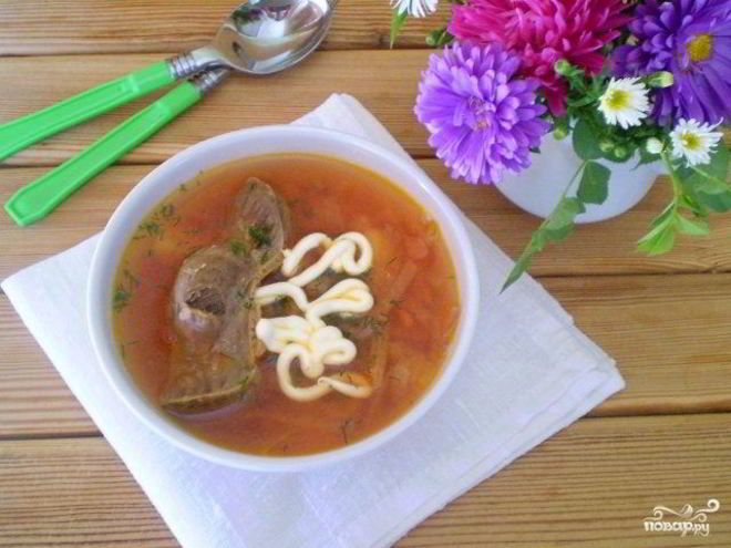 Рецепт борща из утки