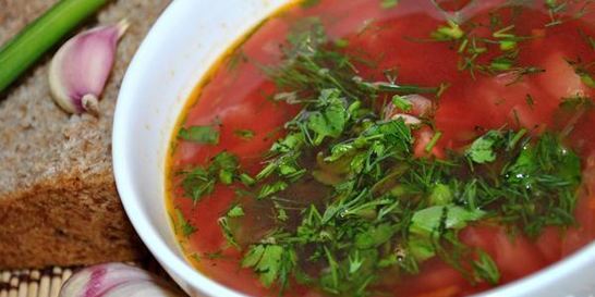 Борщ Легкий без зажарки
