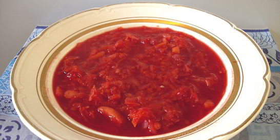 Борщ на бобах