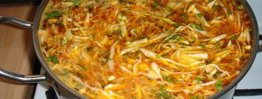 борщ на курином бульоне без свеклы. Шаг 6