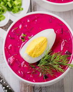 Борщ по-литовски на кефире