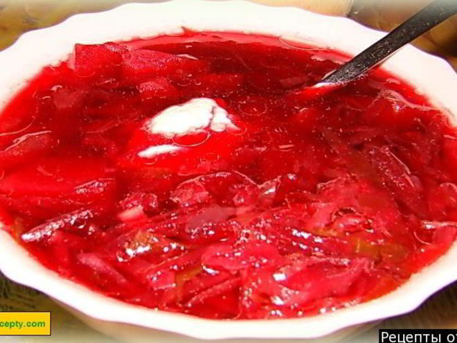 Рецепт борща постного