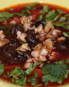 Борщ с черносливом