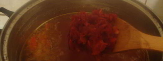 борщ с чесночными булочками. Шаг 14