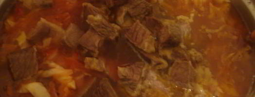 борщ с чесночными булочками. Шаг 17