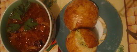 борщ с чесночными булочками. Шаг 26