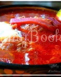 Борщ с галушкой