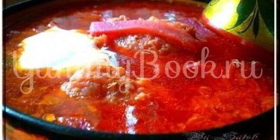 Борщ с галушкой
