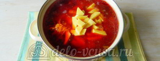 борщ с ребрышками. Шаг 7