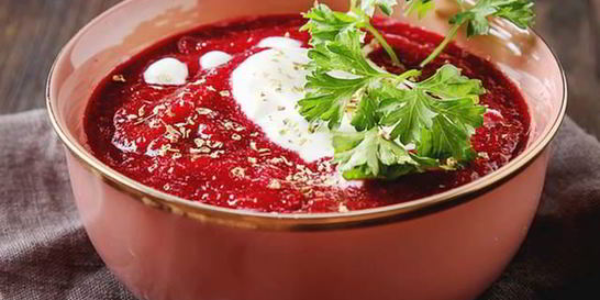 Борщ с яблоком