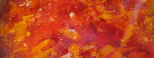 борщ сибирский с фрикадельками и томатной пастой. Шаг 13