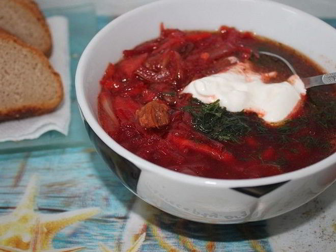 Рецепт борща сибирского с мясом