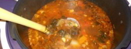 борщ в мультиварке со щавелем. Шаг 11