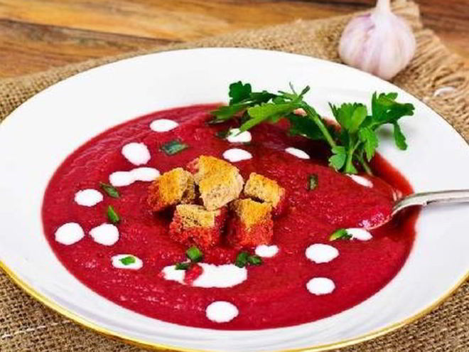 Рецепт холодного борща-пюре