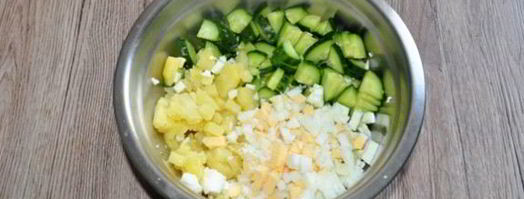 холодный борщ с маринованной свеклой. Шаг 3