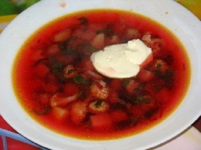 Рецепт летнего борща с цветной капустой