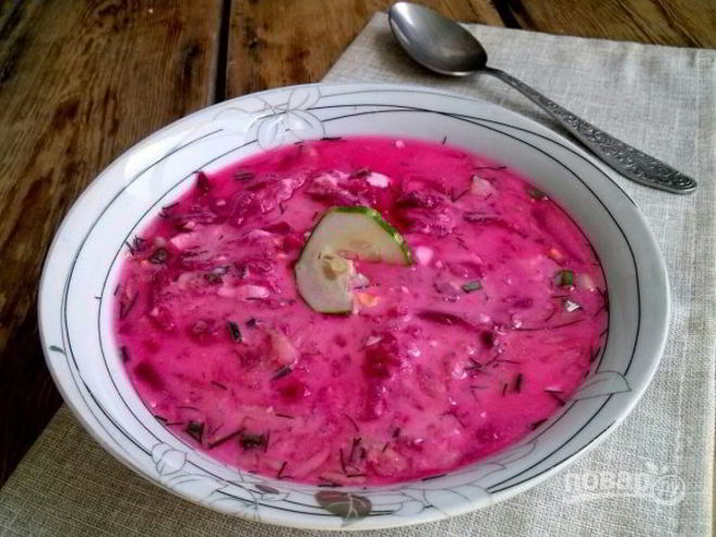 Рецепт литовского холодного борща