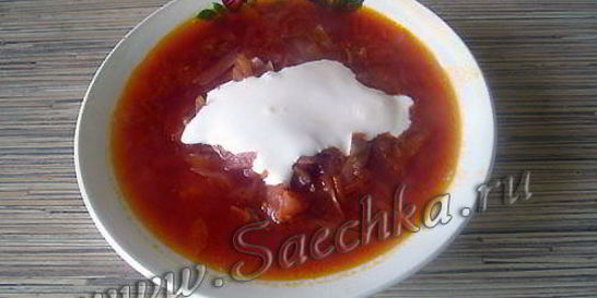 Настоящий украинский борщ