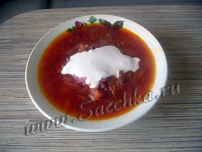 Рецепт настоящего украинского борща