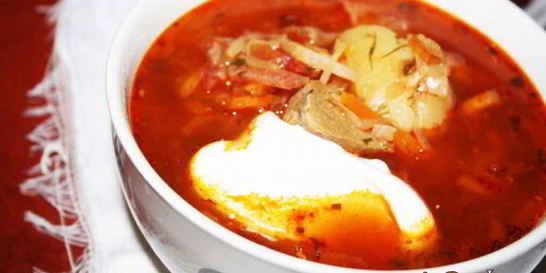 Наваристый борщ с индейкой