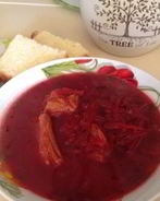 Польский борщ на пюре