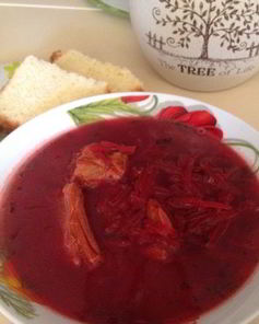 Польский борщ на пюре