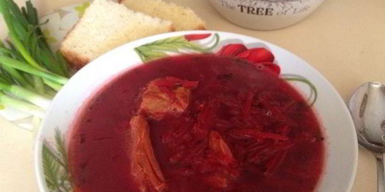 Польский борщ на пюре