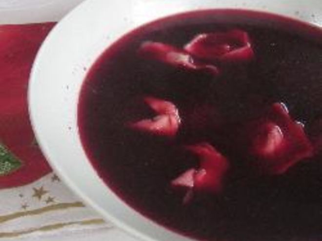 Рецепт польского борща на свекольной закваске с сухими грибами