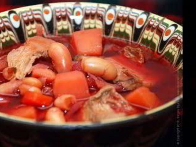 Рецепт постного борща с грибами