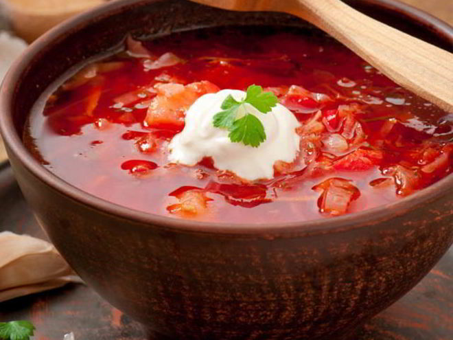 Рецепт сытного литовского борща с картошкой и курицей