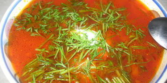 Вегетарианский борщ