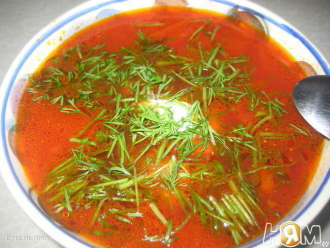 Рецепт вегетарианского борща