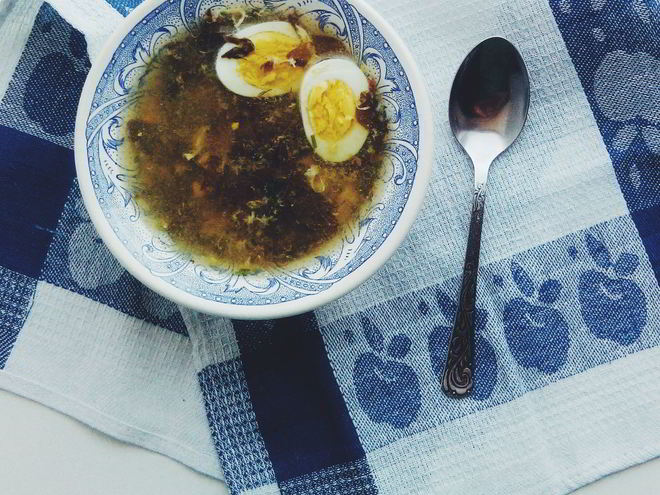 Рецепт зеленого борща со щавелем