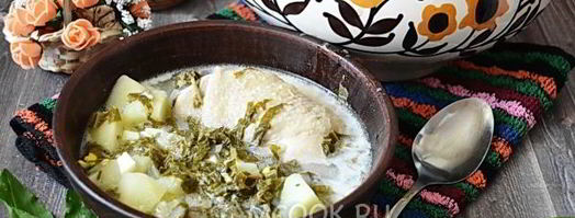 зеленый борщ в мультиварке. Шаг 17