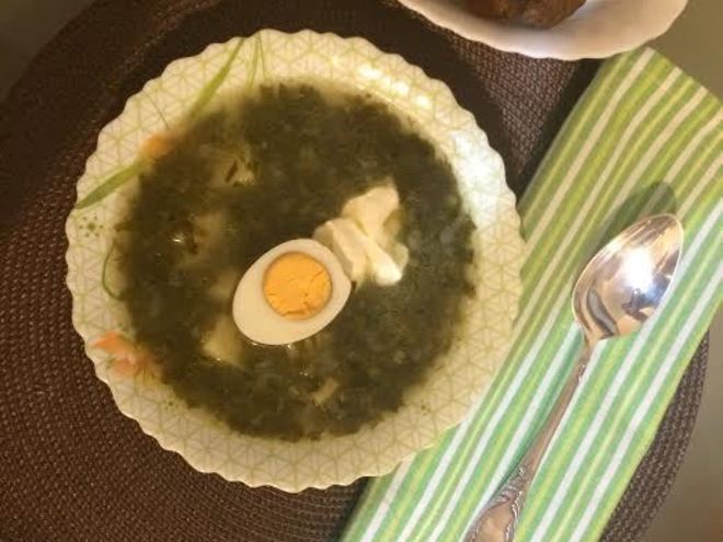 Рецепт зеленого борща