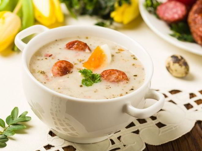 Рецепт журька — белого борща