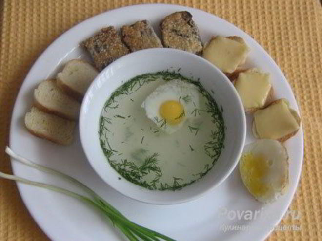 Рецепт бульона с гренками