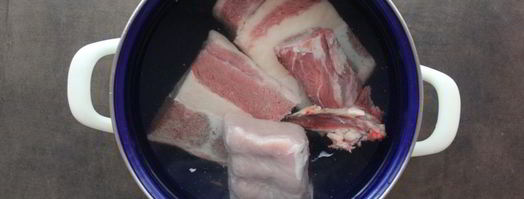 фасолевый суп на говяжьем бульоне со свининой. Шаг 3