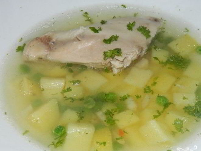 Рецепт картофельного супа на мясном бульоне