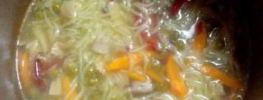 куриный суп на овощном бульоне. Шаг 6