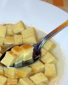 Манные кубики для бульона