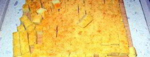 манные кубики для бульона. Шаг 6