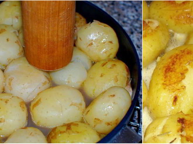 Рецепт молодой картошки на бульоне