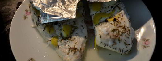 палтус в лимонно-тимьянном бульоне. Шаг 3