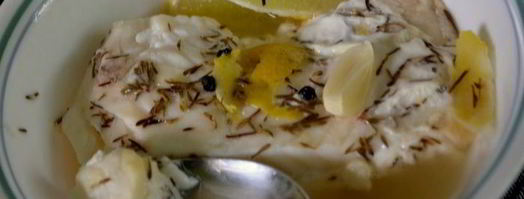 палтус в лимонно-тимьянном бульоне. Шаг 5